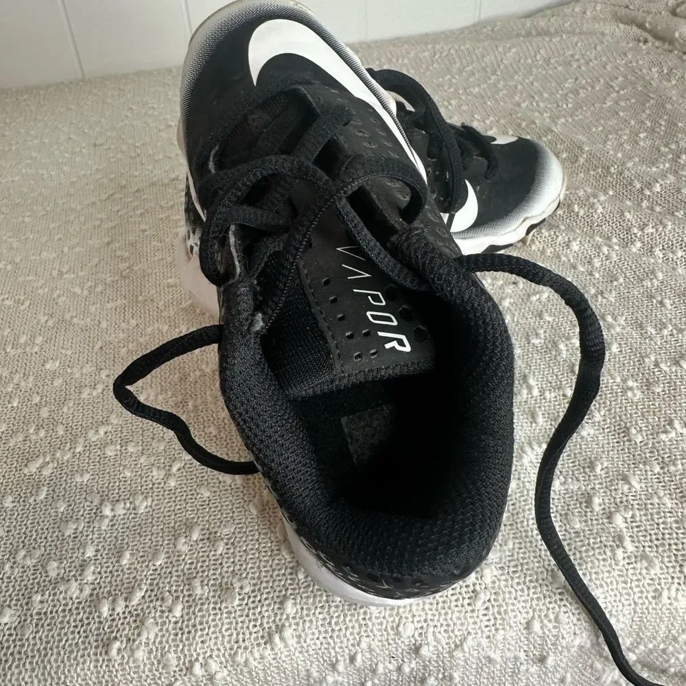 NIKE Vapor Ultrafly Baseball Cleats Shoes Black White size 11C 11